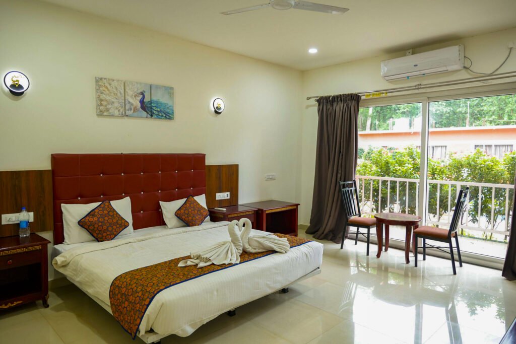 Comfortable rooms at Ashoka Jungle River Resort Dandeli