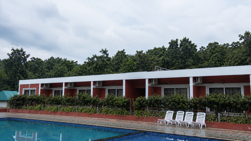 Ashoka Jungle River Resort garden and outdoor spaces in Dandeli