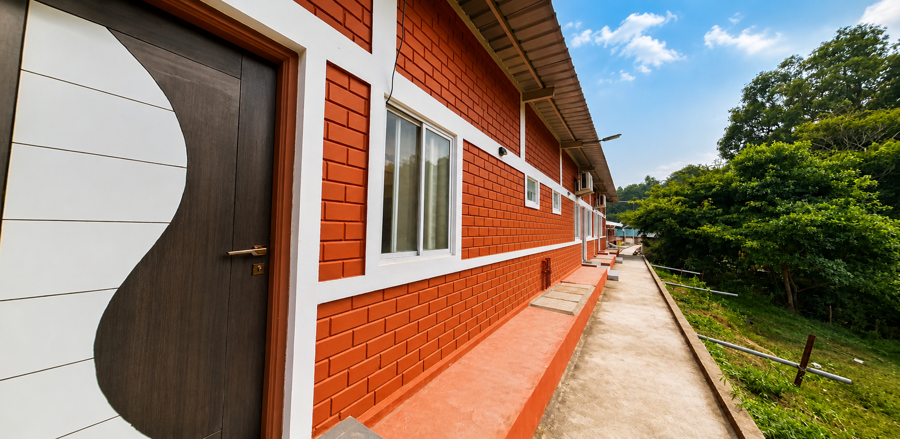 Clean and spacious dormitory room facility at Dandeli resort