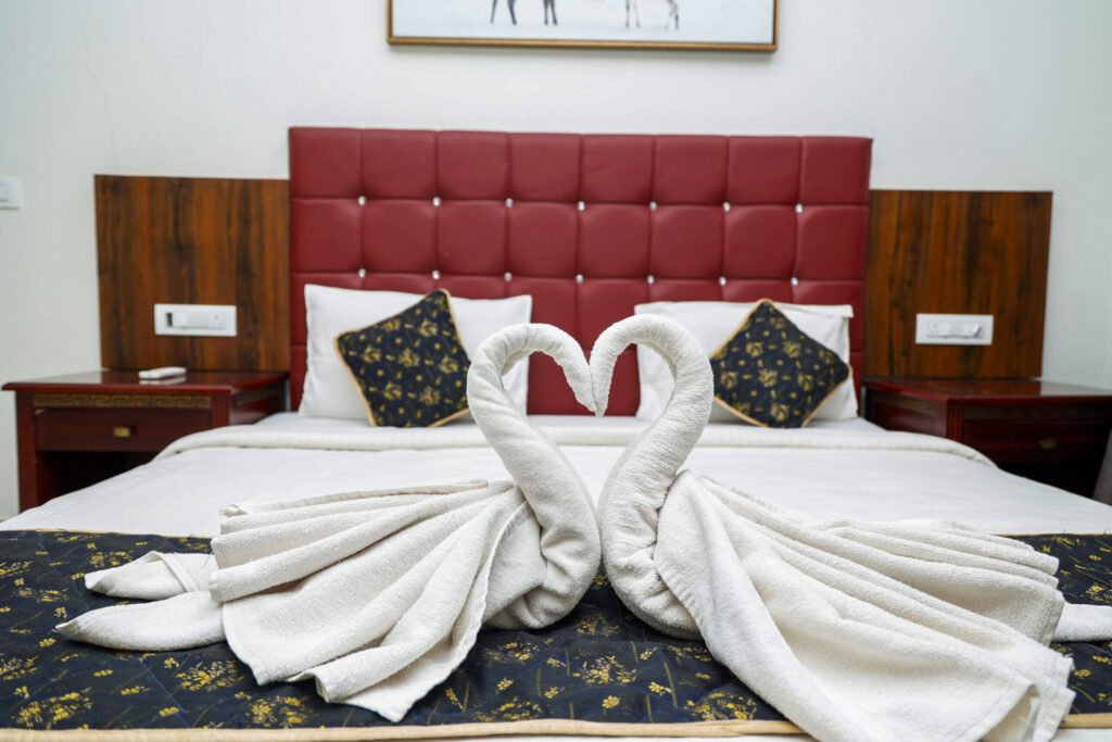 Spacious premium AC room with modern facilities at Ashoka Jungle River Resort