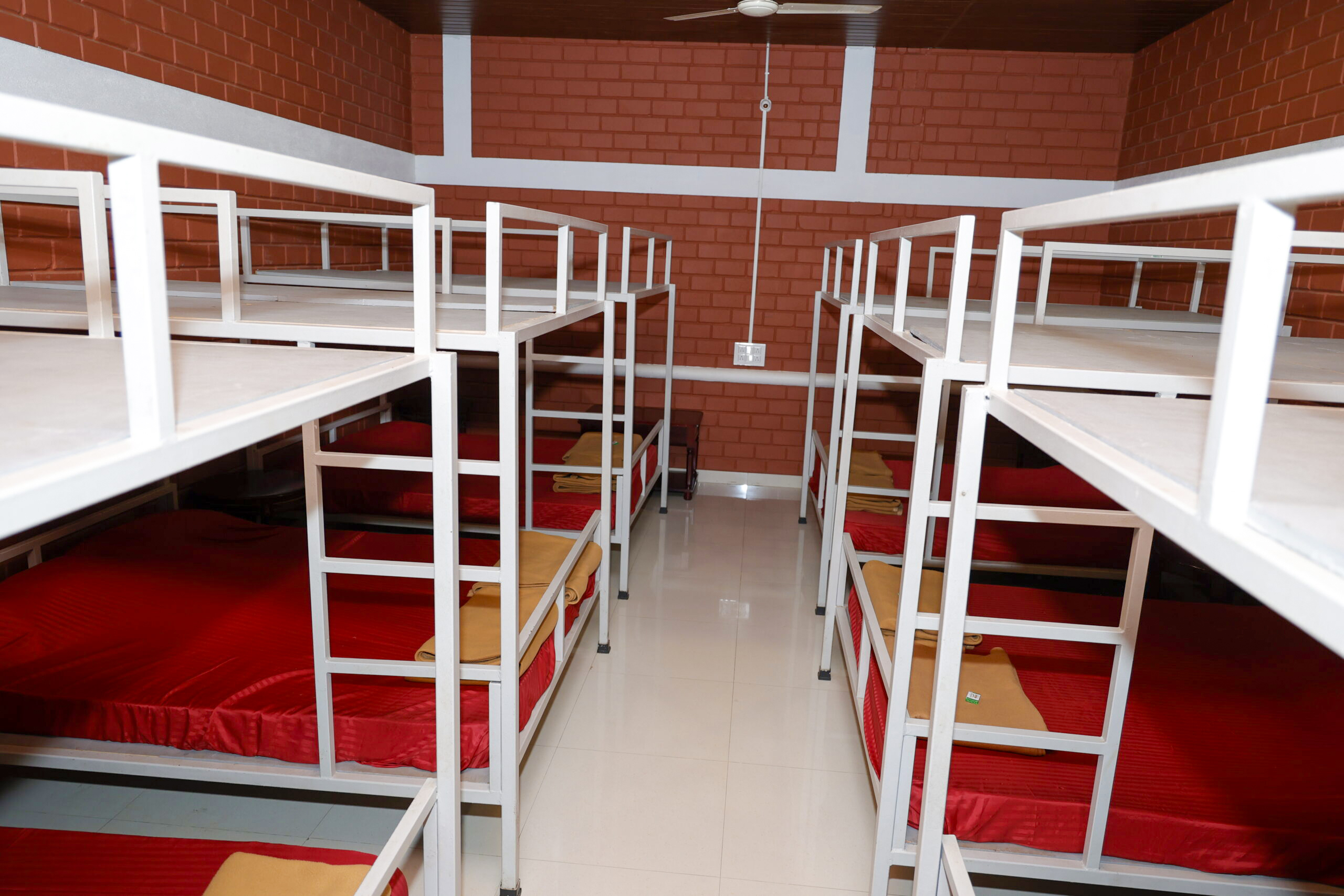 Comfortable dormitory beds for group stay in Dandeli Karnataka